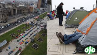 Simpatizantes de Keiko Fujimori siguen acampando frente a Palacio de Justicia | FOTOS