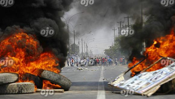 Puente Piedra: bronca y caos se registró durante protesta en contra del peaje (FOTOS)