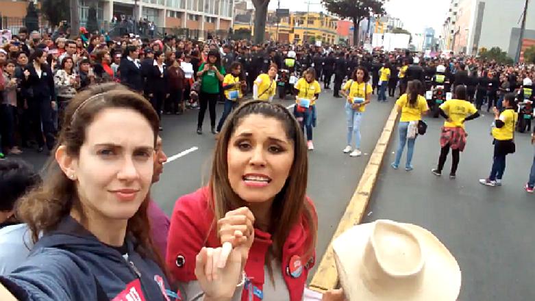 ​#NiUnaMenos: Lady Guillén y Emilia Drago molestas por politicos en marcha