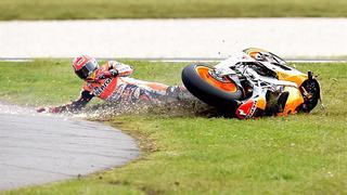 MotoGP: Campeón Marc Márquez se cae por lucirse y Cal Crutchlow gana