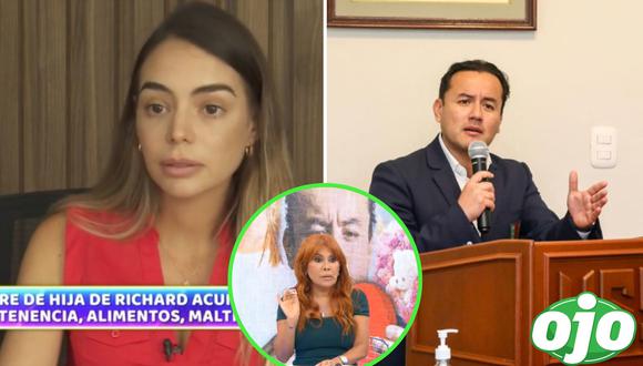 Por qué delitos demandará Camila Ganoza a Richard Acuña. Foto: (Composición/OJO).