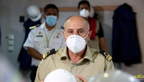 Capitán de buque Mare Doricum, Giacomo Pisani, salió del Perú y Fiscalía pide su extradición. (Foto: Ministerio del Ambiente)