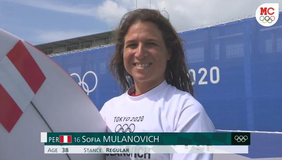 Sofía Mulanovich quedó eliminada del surf en los Juegos Olímpicos Tokio 2020. (Captura: Marca Claro)