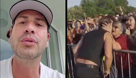 ​Gregorio Pernia "El Titi" y su fuerte respuesta cuando le dicen "qué asco" por besar a anciana | VÍDEO