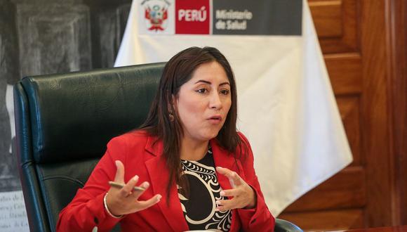 Kelly Portalatino, ministra de Salud, también es congresista de la bancada Perú Libre. (Foto: Minsa)