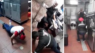 Trabajadores de KFC denuncian haber sido obligados a hacer planchas por llegar tarde | VIDEO