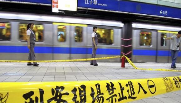 Taiwán: Ataque en el metro dejó cuatro muertos y 21 heridos 