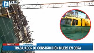 Jesús María: obrero murió tras caerle encima balde concretero durante construcción de edificio | VIDEO 