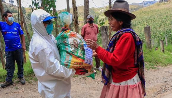 Áncash: Municipalidad de Caraz desembolsa fondos para entregar más de 4 mil canastas a familias vulnerables. (Foto: Andina)