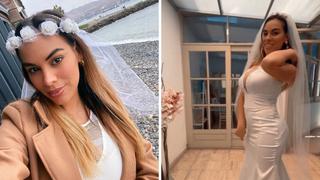 Aída Martínez sorprende al mostrar en redes el que sería su vestido de novia | VIDEO