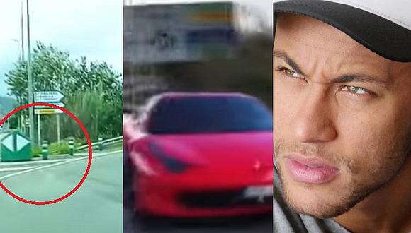 Neymar: así fue el accidente que sufrió en su Ferrari (VIDEO)