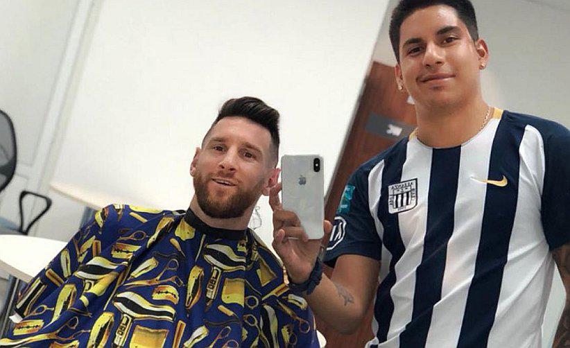 Lionel Messi a barbero peruano: "Esa camiseta... ¿Es de un equipo de Perú, no?"