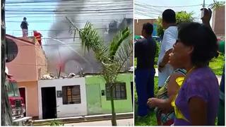 Huaura: explosión de balón de gas consume por completo una casa y causa pánico (VIDEO)