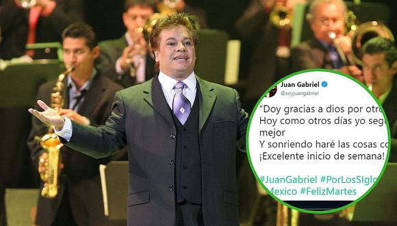 Juan Gabriel tuiteó "doy gracias por otro día más" y seguidores responden (FOTOS)