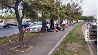 Hombre atropella a su esposa al sufrir infarto mientras manejaba y luego muere