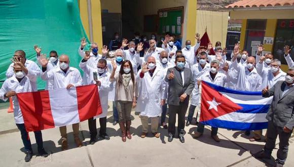 27 médicos cubanos llegaron a Huaraz para ayudar a pacientes con COVID-19 (Foto: Gore Áncash)