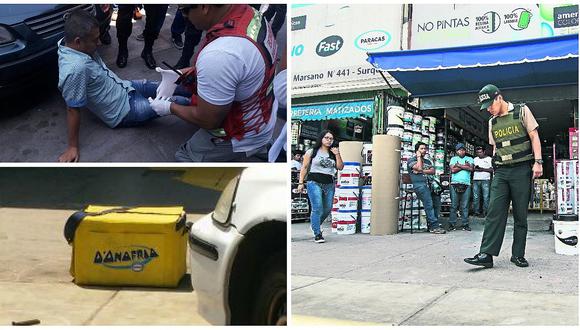 Surquillo: a balazos roban US$20 mil dólares a cambistas en avenida Tomás Marsano