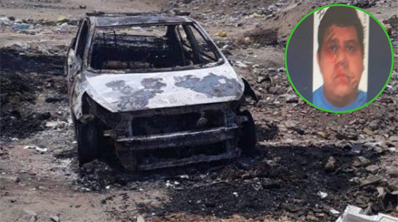 ​Rateros encierran y queman vivo a taxista dentro de su auto en Trujillo (FOTOS)