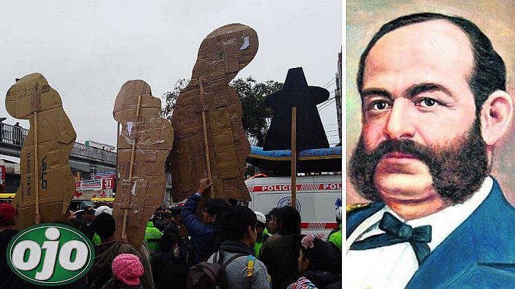 La curiosa ‘protesta’ de ilustres personajes de la historia del Perú