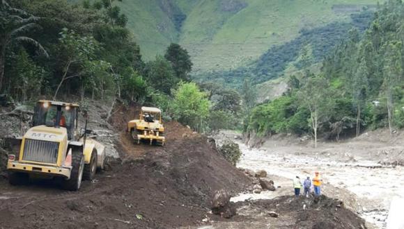 Trasladan estructuras metálicas e inician trabajos para reemplazar puente Saucepampa que colapsó por caída de devastador huaico en Santa Teresa . Cusco (Foto: MTC)
