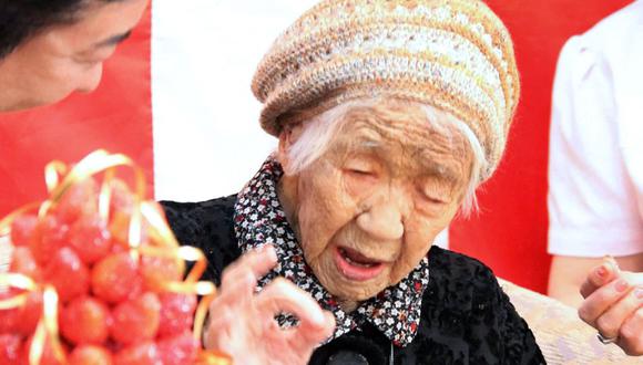 Kane Tanaka estaba reconocida desde 2019 por el Grupo de Investigación en Gerontología (GRG, en sus siglas en inglés) y el récord Guinness como la mujer y persona de más edad del mundo. (Foto:  STR / JIJI PRESS / AFP)