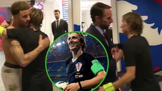 Luka Modric espera y saluda a jugadores de Inglaterra pese a derrota de su selección (VIDEO)