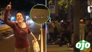 Mujer encara a manifestantes que causaron alboroto en Miraflores: “Socialistas de m...” 