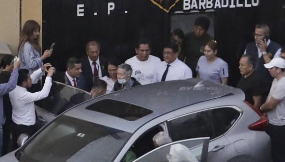 Salida del expresidente Alberto Fujimori del penal Barbadillo. Fotos: Anthony Niño de Guzmán/ @photo.gec