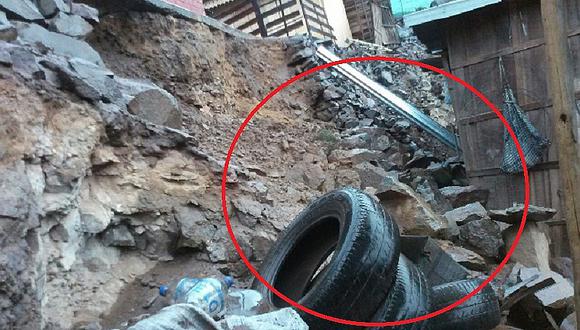 Jicamarca: deslizamiento de rocas cae sobre vivienda tras intensas lluvias