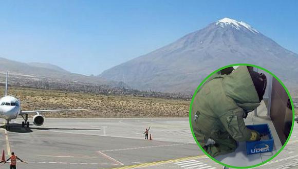 Arequipa: Momento de tensión se vivió tras hallazgo de granada en Aeropuerto Internacional