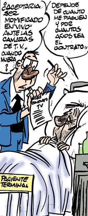 Se busca enfermo para momificarlo en TV