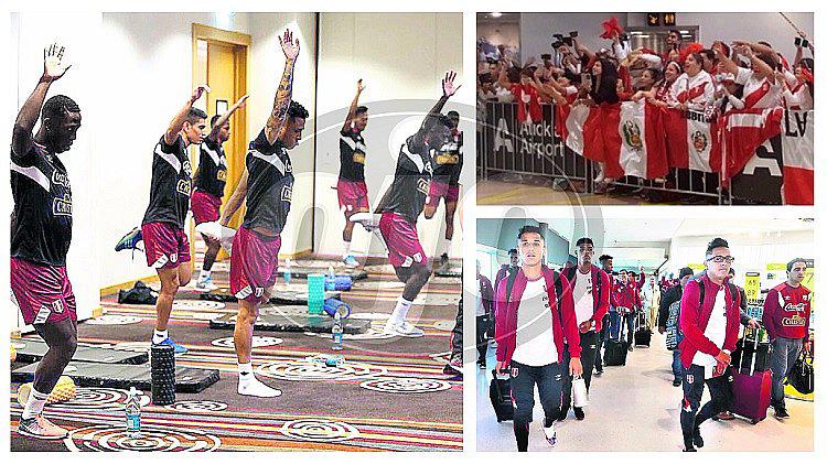 Selección peruana llega a Nueva Zelanda y al toque inicia entrenamientos (FOTOS)