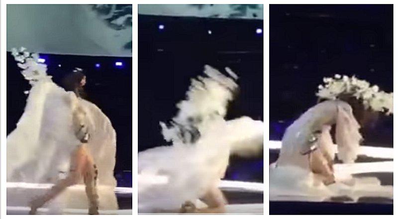 YouTube: modelo de Victoria's Secret pasa roche al resbalarse en plena pasarela (VIDEO)
