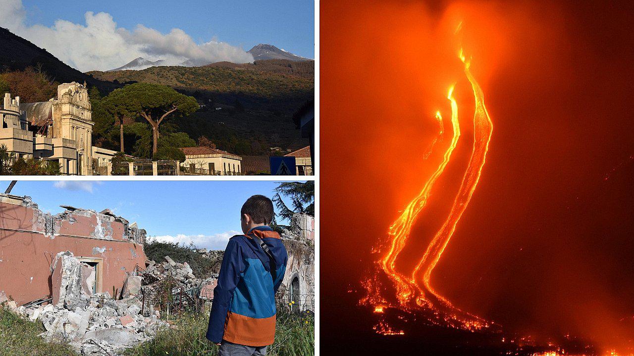 Sismo de 4.8 sacude Italia deja 10 heridos y a volcán con ligera actividad (FOTOS)