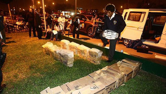 Callao: Incautan 185 kilos de droga en cajas de leche 