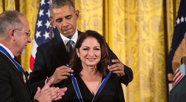 Gloria y Emilio Estefan reciben Medalla de la Libertad de manos de Barack Obama [FOTOS] 