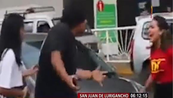 Jóvenes se pelean ‘por el amor de un hombre’ en plena calle de San Juan de Lurigancho  | VIDEO Panamerica TV