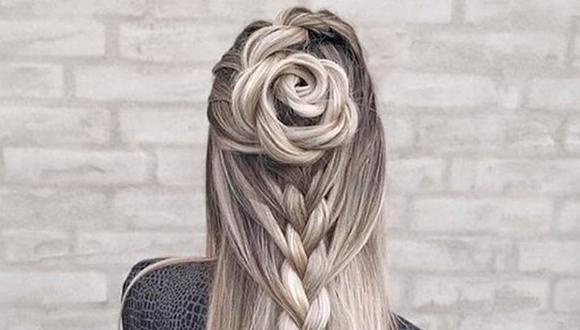 Instagram: paso a paso de peinado floral de moda