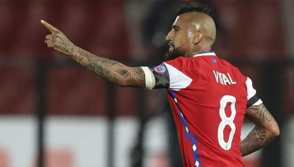 Arturo Vidal ha anotado cuatro de los ocho goles que tiene Chile en las Eliminatorias Qatar 2022. (Foto: AFP)
