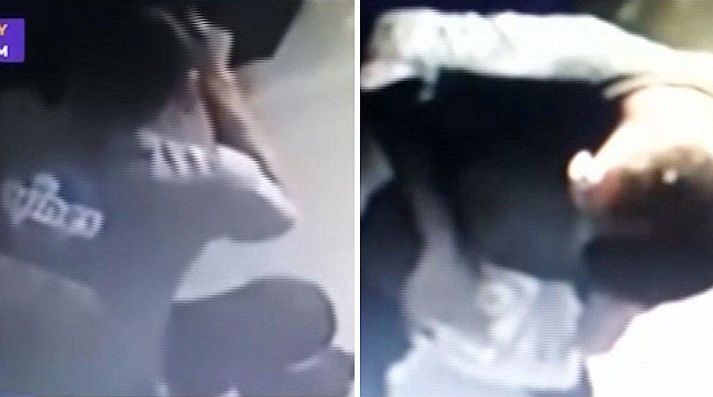 Electricista roba dinero de caja fuerte dentro de galería, pero cámara lo graba | VIDEO