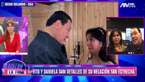 Tito Nieves aclara que quiere a Daniela Darcourt como una hija y que está feliz con su esposa. (Foto: Captura Magaly TV: La Firme)