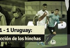 Así reaccionaron los hinchas de Perú tras el empate ante Uruguay por la fecha 9 de las Eliminatorias