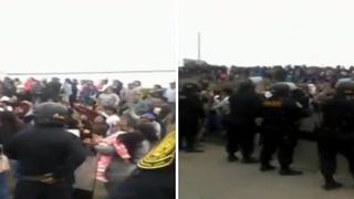 Bloquean Panamericana Sur en Chilca porque no aceptan a alcalde (VIDEO)