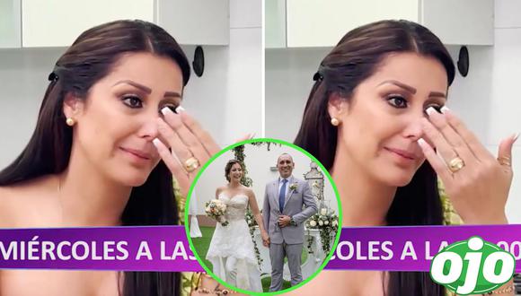 Karla Tarazona llora al hablar sobre su divorcio con Rafael Fernández. Foto: (Panamericana TV | Instagram/@latarazona).