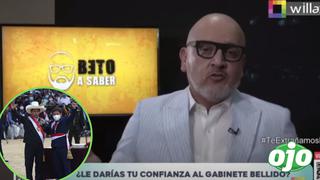 Beto Ortiz reaparece: “Que los terroristas me llamen sedicioso es una condecoración”