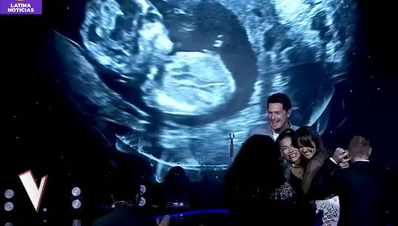 Carmen Castro, participante de "La Voz Perú", anunció su embarazo en el programa en vivo. (Foto: Captura de YouTube)