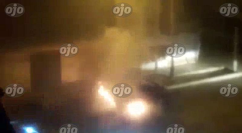 Chincha: sujetos hacen arder en llamas auto de PNP al frente de su casa (VIDEO)