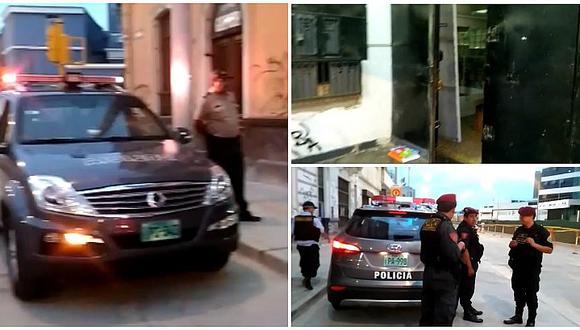 Cercado de Lima: cinco delincuentes caen tras robar botica (VIDEO)