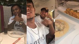 André Carrillo, Yordy Reyna , Wilder Cartagena disfrutan de la comida peruana en Miami (FOTO Y VÍDEO)