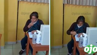 Elecciones 2021: Mujer es captada usando su saliva para contar cédulas de sufragio pese al COVID-19